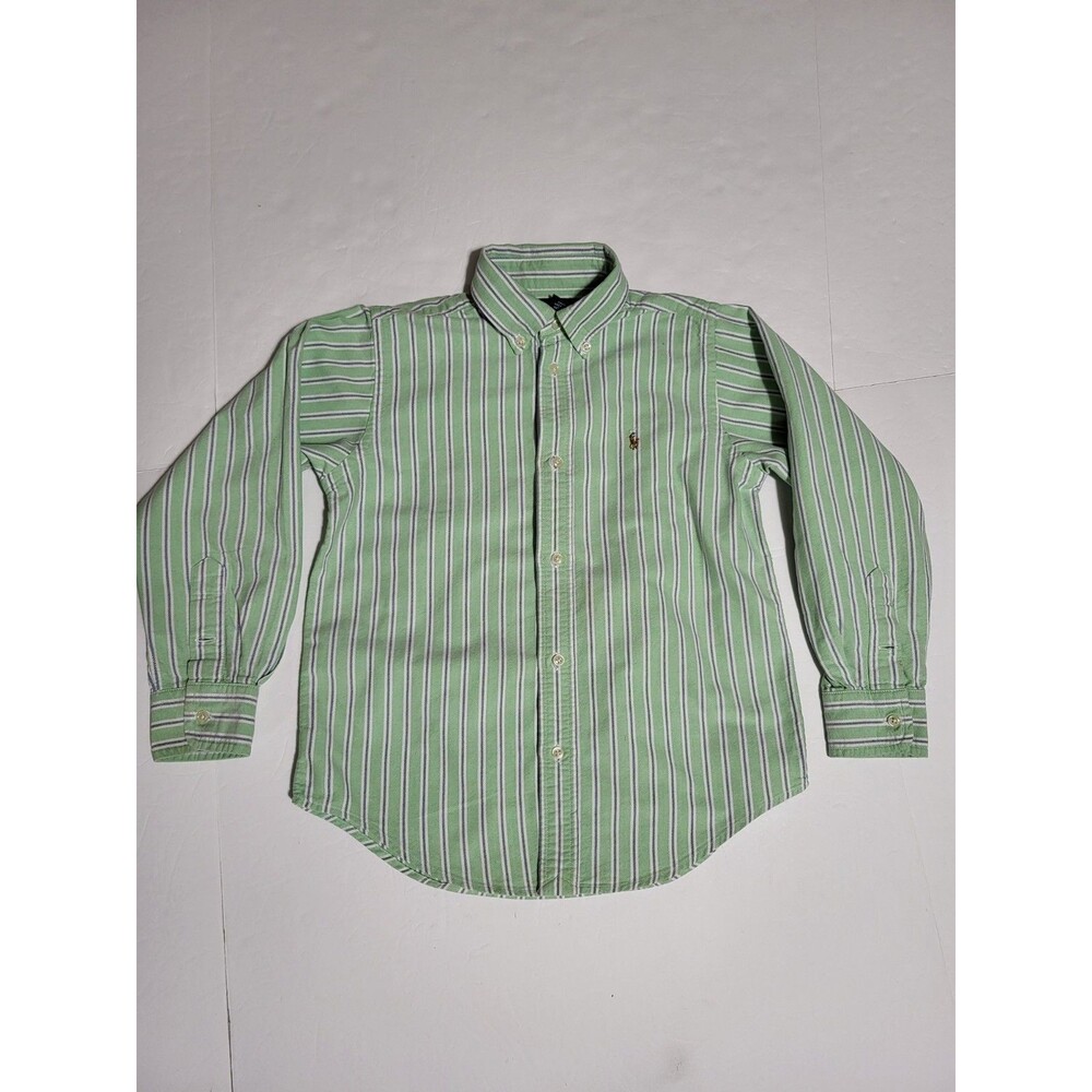(#7) Polo By Ralph Lauren Long Sleeve Button Down Size Kid's 7 Multicolor